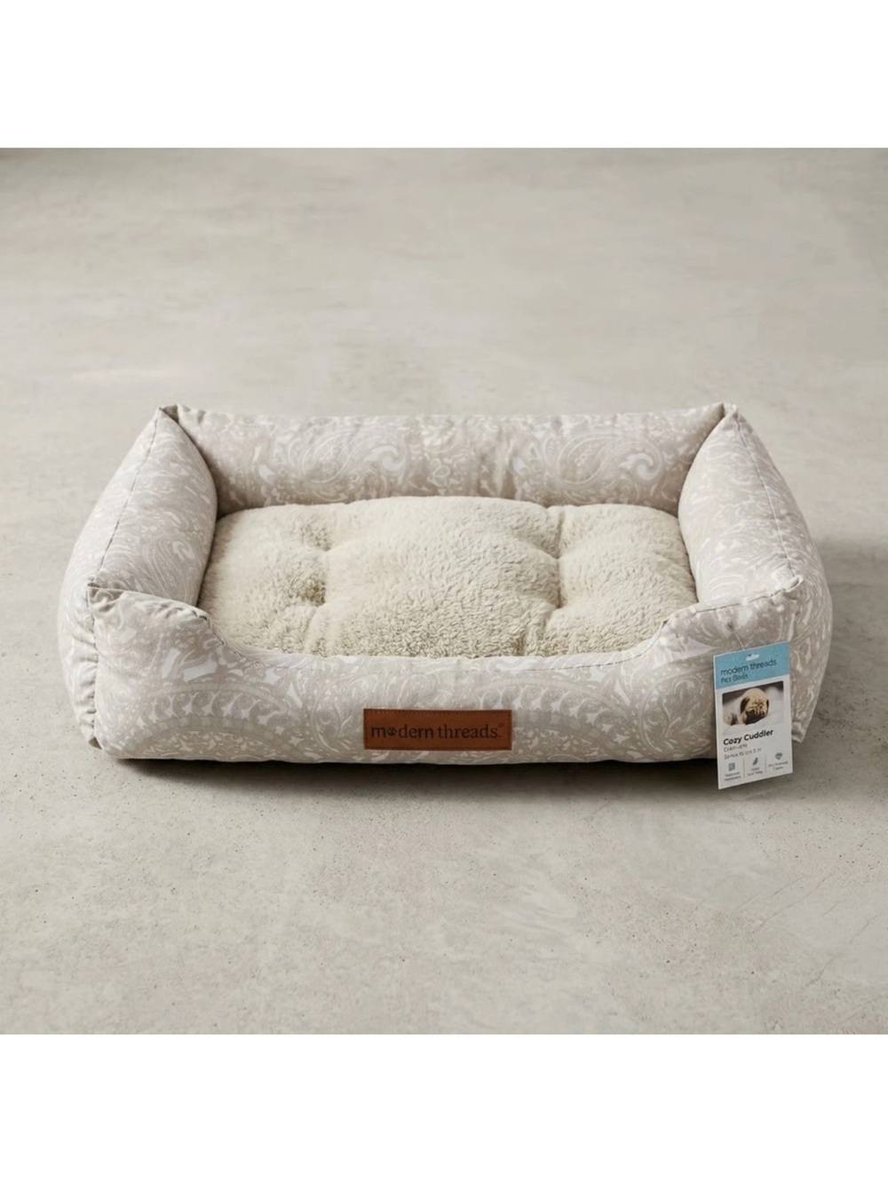 Cozy Cuddler Plush Small Pet Bed - Picture 4 of 12